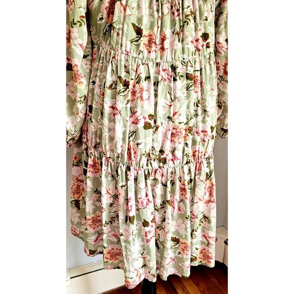 En Saison Tiered Ruffled Maris Mini Dress, Feminine, Sexy, Fully lined. Sz M - Picture 8 of 15